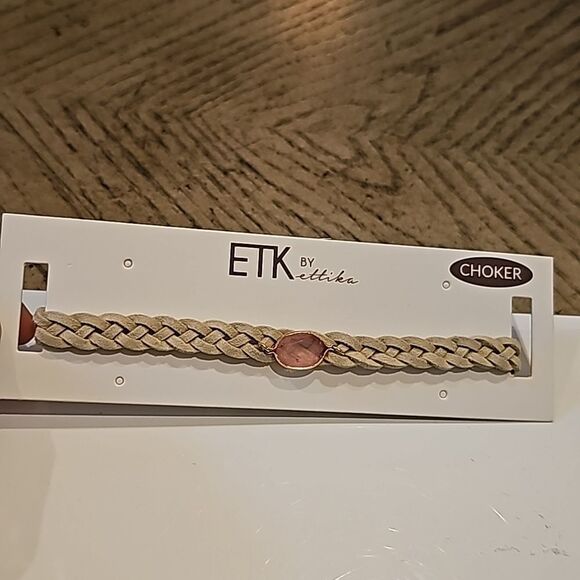 Tan and pink choker NWT - Picture 7 of 8